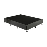 NNEDSZ Palermo Queen Ensemble Bed Base Platinum Graphite Linen Fabric