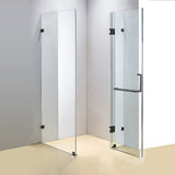 NNEDSZ 1200 x 1000mm Frameless 10mm Glass Shower Screen By Della Francesca