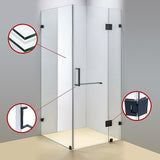 NNEDSZ 1200 x 1000mm Frameless 10mm Glass Shower Screen By Della Francesca