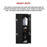 NNEDSZ Four-Door Office Gym Shed Storage Locker