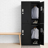NNEDSZ Four-Door Office Gym Shed Storage Locker
