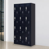 NNEDSZ 12-Door Locker for Office Gym Shed School Home Storage - Padlock-operated