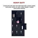 NNEDSZ 12-Door Locker for Office Gym Shed School Home Storage - Padlock-operated