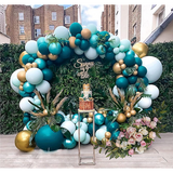 NNEDSZ 3M Gold Wedding Hoop Round Circle Arch Backdrop Flower Display Stand Frame Background