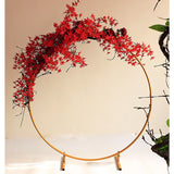 NNEDSZ 3M Gold Wedding Hoop Round Circle Arch Backdrop Flower Display Stand Frame Background