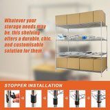 NNEDSZ Modular Wire Storage Shelf 900 x 350 x 1800mm Steel Shelving