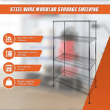 NNEDSZ Modular Wire Storage Shelf 900 x 350 x 1800mm Steel Shelving