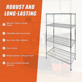 NNEDSZ Modular Wire Storage Shelf 900 x 350 x 1800mm Steel Shelving