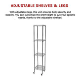 NNEDSZ Modular Wire Storage Shelf 450 x 450 x 1800mm Steel Shelving
