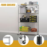 NNEDSZ Modular Wire Storage Shelf 1200 x 600 x 1800mm Steel Shelving
