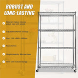 NNEDSZ Modular Wire Storage Shelf 1200 x 600 x 1800mm Steel Shelving