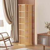 NNEDSZ 360 Rotating Bookshelf Bamboo Storage Display Rack Shelving in Wood