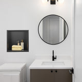 NNEDSZ 336 x 336 x 101mm Shower Niche Single Shelf Organizer No Tile Needed in Black