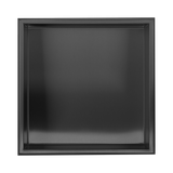 NNEDSZ 336 x 336 x 101mm Shower Niche Single Shelf Organizer No Tile Needed in Black