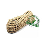 NNEDSZ 35m 100% Natural Jute Rope Twisted Decking Cord Garden Boating Sash Camping 32mm