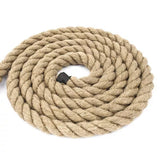 NNEDSZ 35m 100% Natural Jute Rope Twisted Decking Cord Garden Boating Sash Camping 32mm