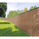 NNEDSZ 20m x 2m Fence Windscreen Privacy Screen Shade Cover Coffee Fabric Mesh Garden