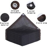 NNEDSZ 20m x 2m Fence Windscreen Privacy Screen Shade Cover Black Fabric Mesh Garden