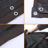 NNEDSZ 20m x 2m Fence Windscreen Privacy Screen Shade Cover Black Fabric Mesh Garden