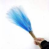 NNEDSZ 20 sticks Gradient blue Pampas Grass Bouquet-21.65" Fluffy Dried Pampas for Home Decor and Events