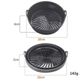 NNEDSZ 3D Round Air Fryer Silicone Liners - Food-Grade, Non-Stick, Reusable Basket Mats for Air Fryers, Ovens, and Microwaves (4 PCS Black)