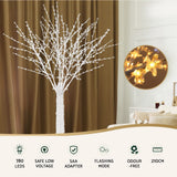 NNEDSZ 2.1M Christmas Tree 780 LED Lights Cherry Blossom Trees Jingle Jollys