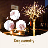 NNEDSZ 2.1M Christmas Tree 780 LED Lights Cherry Blossom Trees Jingle Jollys