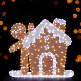 NNEDSZ 330 LED Christmas Lights Gingerbread Motif Fairy Light Decoration Jingle Jollys