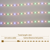 NNEDSZ 20M Christmas Lights String Rope Light Decorations 600 LED Colorful Jingle Jollys