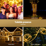 NNEDSZ 20M Christmas Lights String Rope Light Decorations 600 LED Warm Jingle Jollys