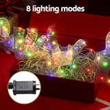 NNEDSZ 20M Christmas Lights Ribbon Fairy Light 200 LED Colored Jingle Jollys