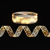 NNEDSZ 20M Christmas Lights Ribbon Fairy Light 200 LED Warm Jingle Jollys