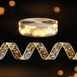 NNEDSZ 20M Christmas Lights Ribbon Fairy Light 200 LED Warm Jingle Jollys