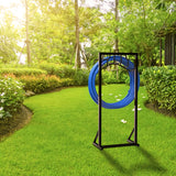 NNETM Metal Garden Hose Reel Holder Stand