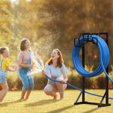 NNETM Metal Garden Hose Reel Holder Stand