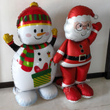 NNETM Santa & Snowman Foil Balloons (2-Pack)