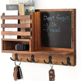 NNETM Wooden Key Holder Wall Mount