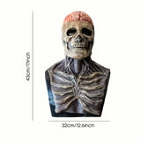 NNETM Men’s Latex Skull Gentleman Mask Halloween Costume