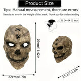 NNETM Halloween Scarecrow Skull Mask with Hat