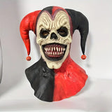 NNETM Joker Mask Halloween Two-Horned Clown Latex
