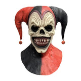 NNETM Joker Mask Halloween Two-Horned Clown Latex