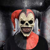 NNETM Joker Mask Halloween Two-Horned Clown Latex