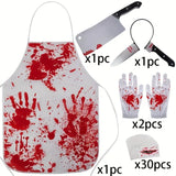 NNETM Halloween Bloody Butcher Costume Set (35pcs)
