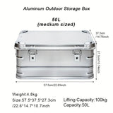 NNETM Camping Travel Aluminum Alloy Storage Box