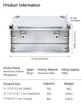 NNETM Camping Travel Aluminum Alloy Storage Box