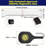 NNETM Portable Pickleball Net Set with Paddles