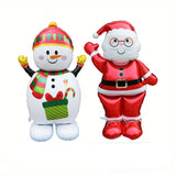 NNETM Santa & Snowman Foil Balloons (2-Pack)
