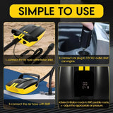 NNETM Electric Inflation Pump 50 PSI 5 Modes