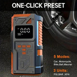 NNETM Mini Air Compressor Pump Digital Display Tire Inflator