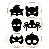 NNETM Halloween Scratch Art Mask Set (72pcs)
